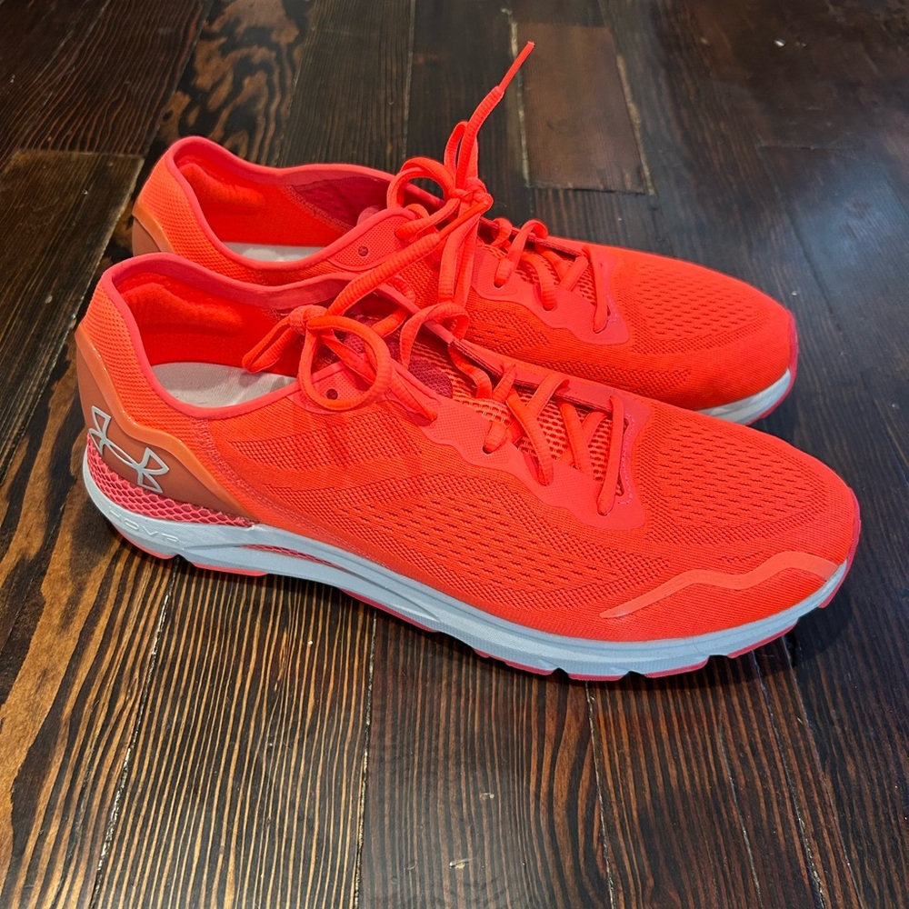 Orange Under Armour HOVR Sonic 6 running sneakers